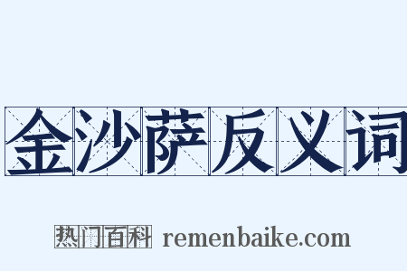金沙萨反义词是什么意思的图片